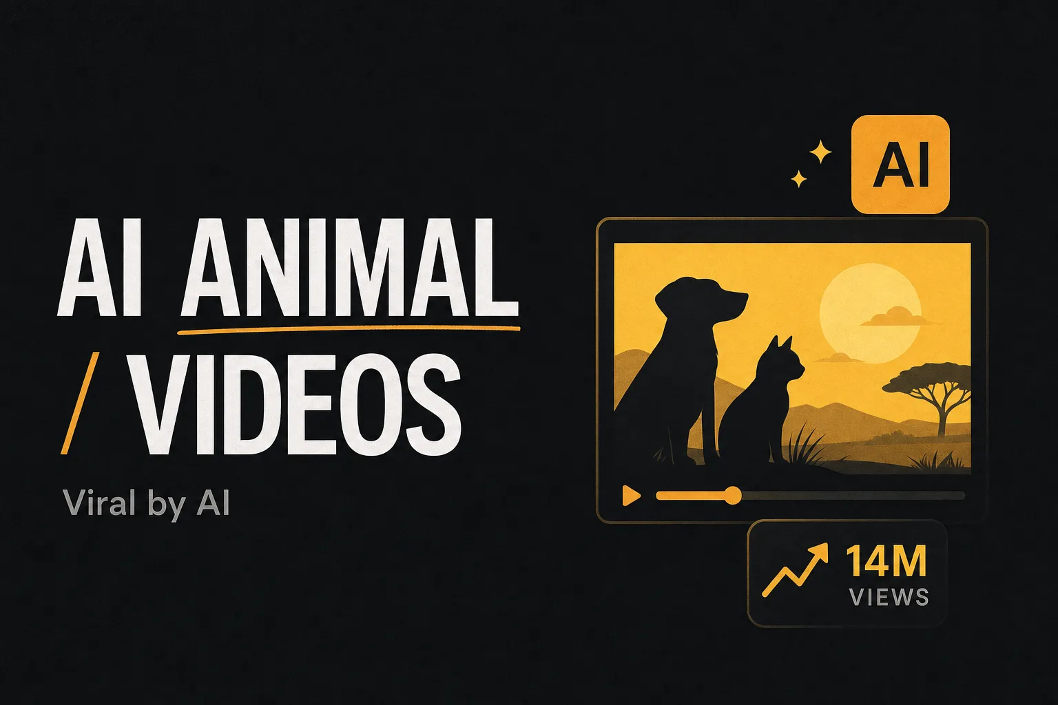 AI Animal Video: cómo un canal nuevo consigue 14 millones de vistas con videos de animales generados con IA