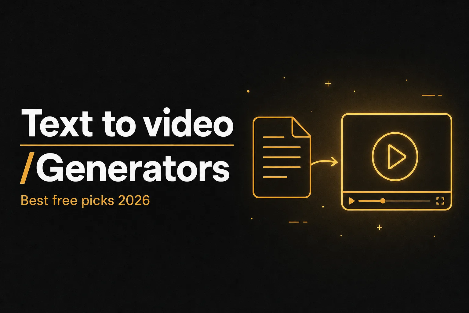 Best free AI text to video generators in 2026