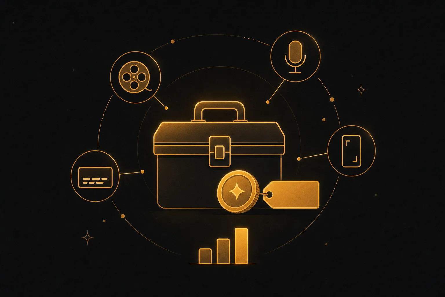 Concepto de coste y planes de tarifa plana para crear videos con IA