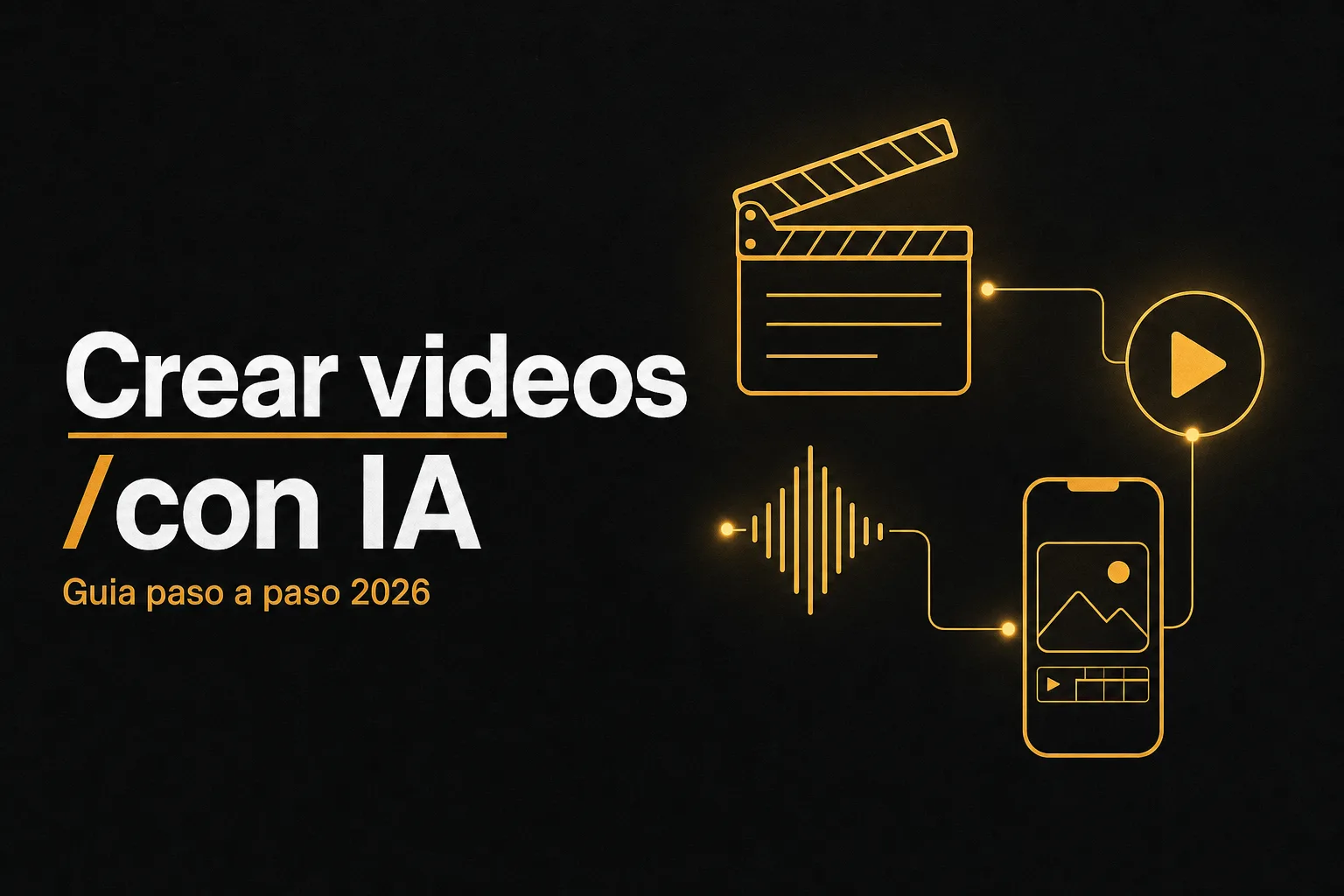 Cómo crear videos con IA en 2026: guía paso a paso