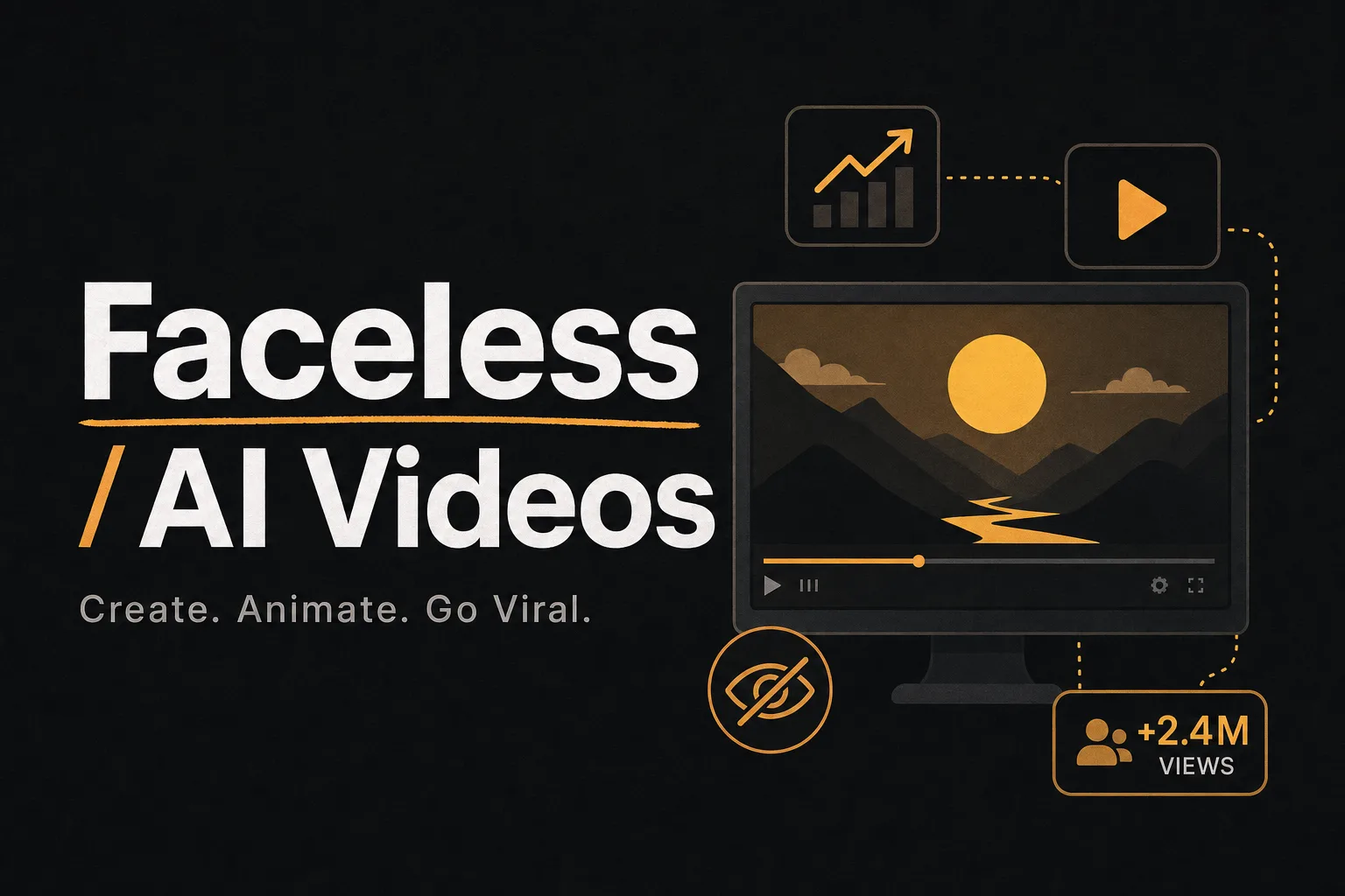Faceless AI Videos: ¿Cómo crear videos animados con IA que consiguen +2.4 Millones de Vistas sin mostrar la cara?