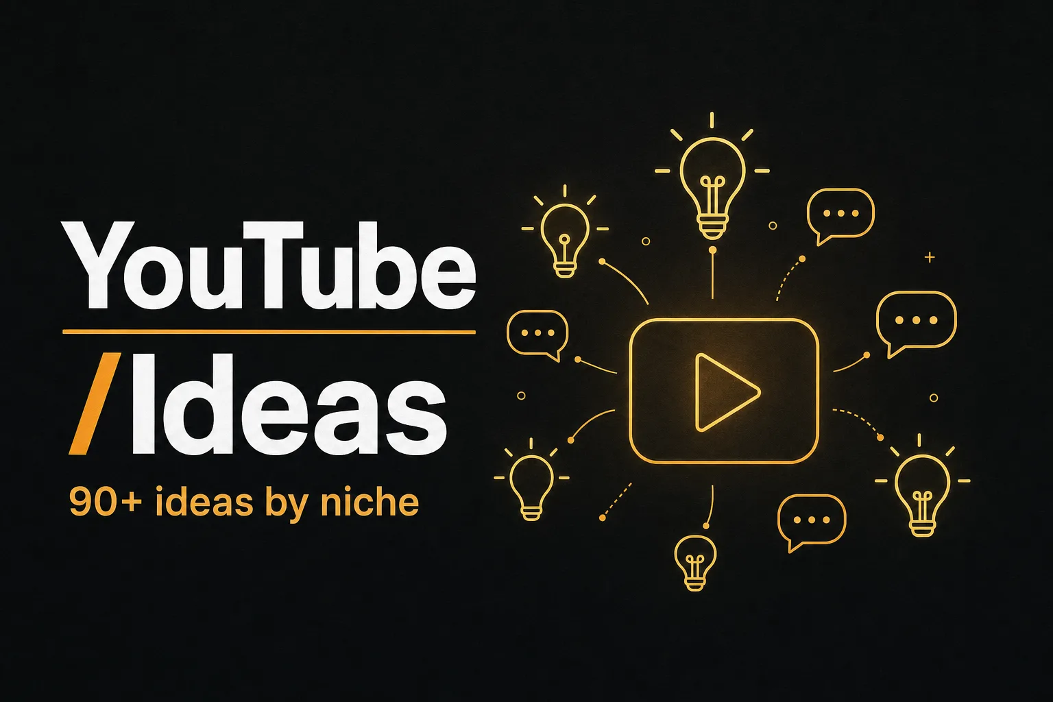 YouTube video ideas for 2026: 90+ ideas by niche