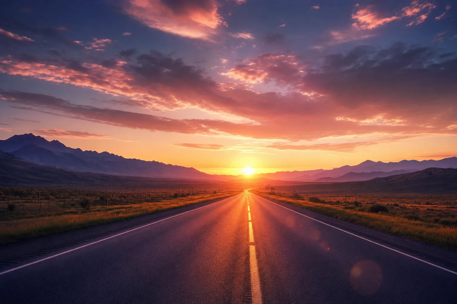 Upbeat indie pop song about chasing a sunrise on a road trip, bright guitars, female vocals, summery feel