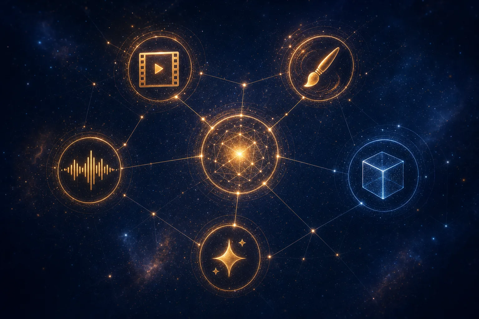 AI models hub background