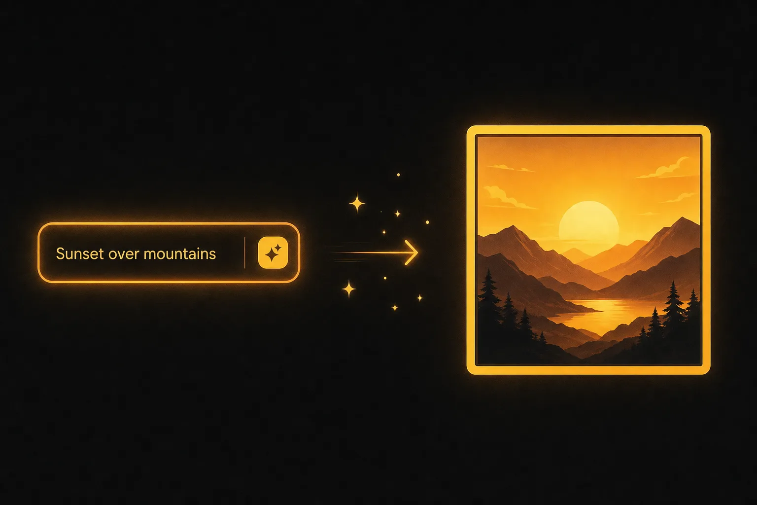 Type an idea, download a finished image