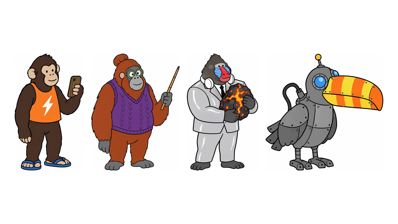 Tu reparto propio, pintado en un estilo que te guste